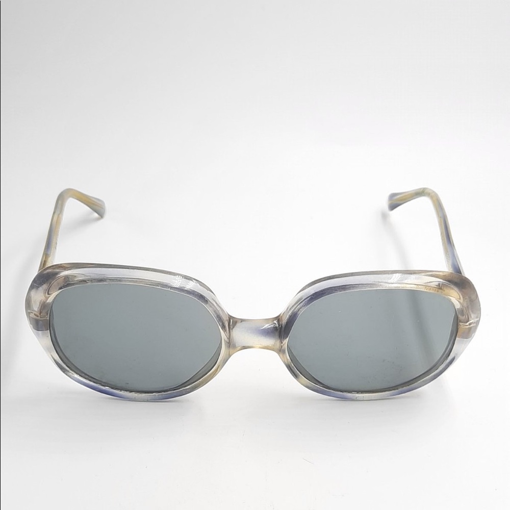 Vintage Nara Blue Oval Sunglasses